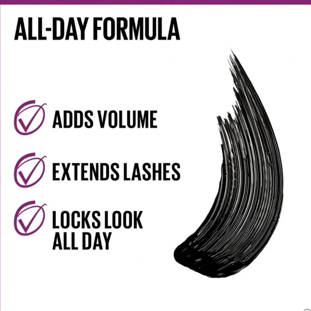 💎 Maybelline Falsies Lash Lift Volumizing Lengthening Mascara Very Black New